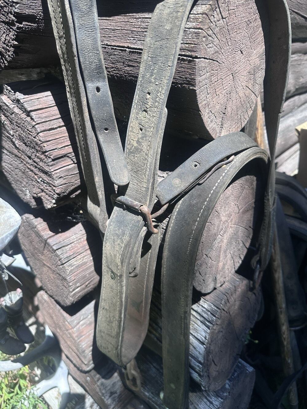 Vintage Leather Horse Harness Tack Strap Lot Western Ranch Jackson Hole Wyoming